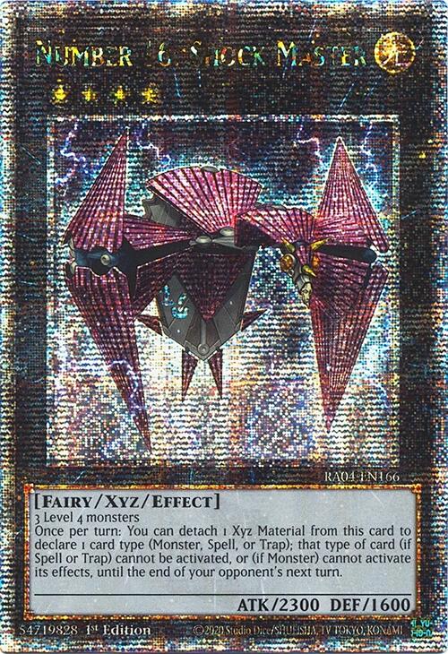Number 16: Shock Master [RA04-EN166] Quarter Century Secret Rare | Cracking-Singles