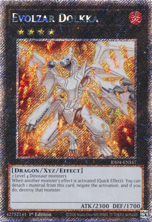 Evolzar Dolkka [RA04-EN167] Platinum Secret Rare | Cracking-Singles