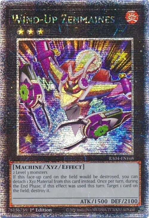 Wind-Up Zenmaines [RA04-EN168] Quarter Century Secret Rare | Cracking-Singles