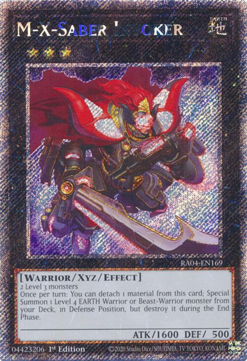 M-X-Saber Invoker [RA04-EN169] Platinum Secret Rare | Cracking-Singles