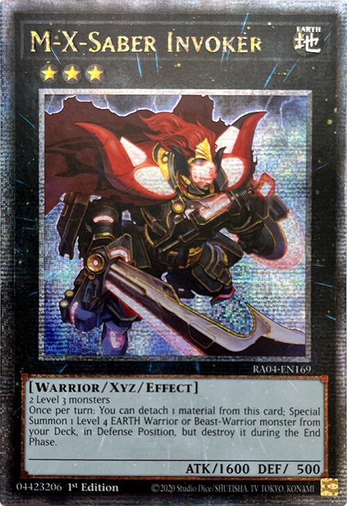 M-X-Saber Invoker [RA04-EN169] Quarter Century Secret Rare | Cracking-Singles