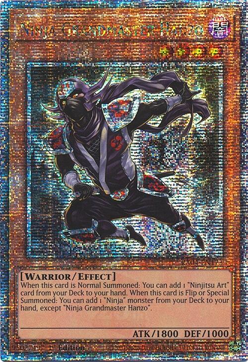 Ninja Grandmaster Hanzo [RA04-EN173] Quarter Century Secret Rare | Cracking-Singles