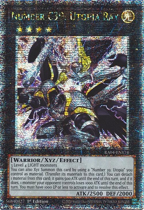 Number C39: Utopia Ray [RA04-EN174] Quarter Century Secret Rare | Cracking-Singles