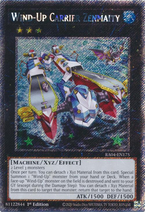 Wind-Up Carrier Zenmaity [RA04-EN175] Platinum Secret Rare | Cracking-Singles