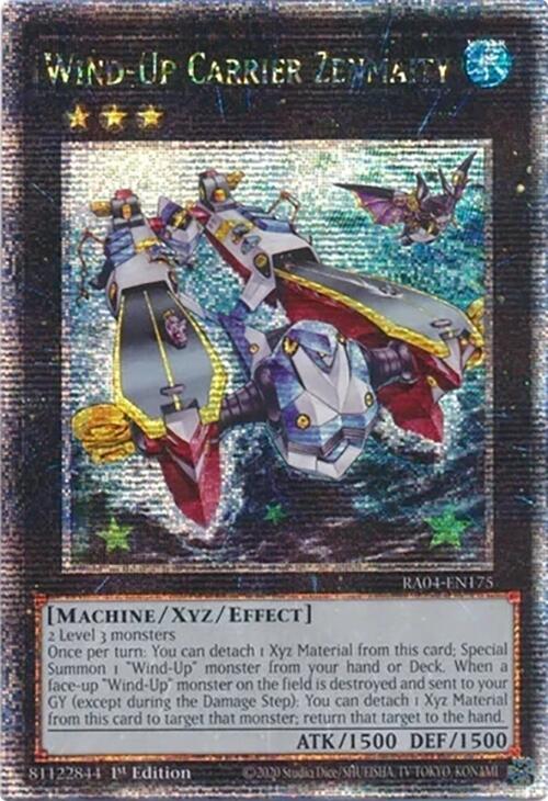 Wind-Up Carrier Zenmaity [RA04-EN175] Quarter Century Secret Rare | Cracking-Singles