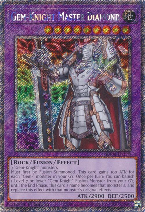 Gem-Knight Master Diamond [RA04-EN178] Platinum Secret Rare | Cracking-Singles