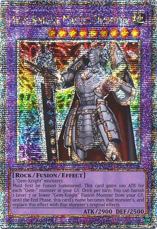 Gem-Knight Master Diamond [RA04-EN178] Quarter Century Secret Rare | Cracking-Singles