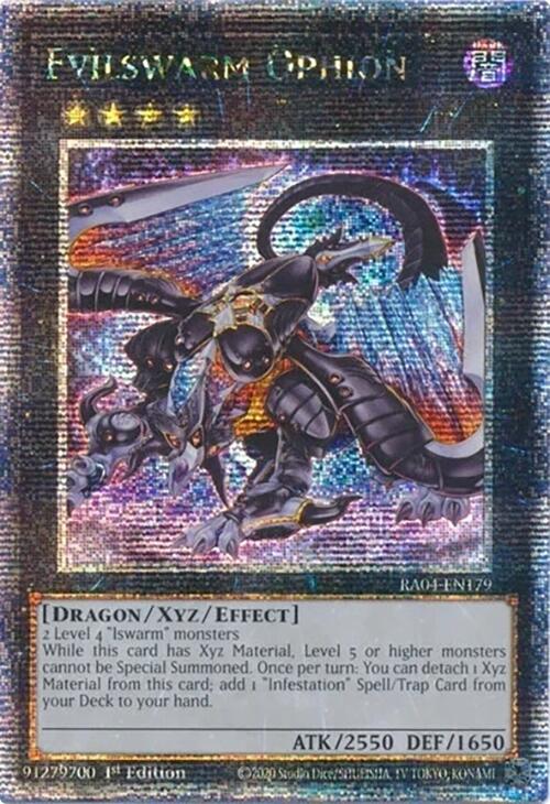 Evilswarm Ophion [RA04-EN179] Quarter Century Secret Rare | Cracking-Singles