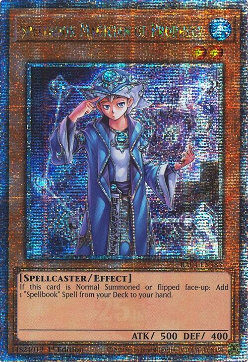 Spellbook Magician of Prophecy [RA04-EN183] Quarter Century Secret Rare | Cracking-Singles