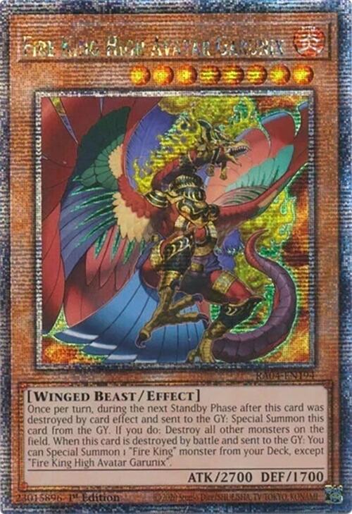Fire King High Avatar Garunix [RA04-EN194] Quarter Century Secret Rare | Cracking-Singles