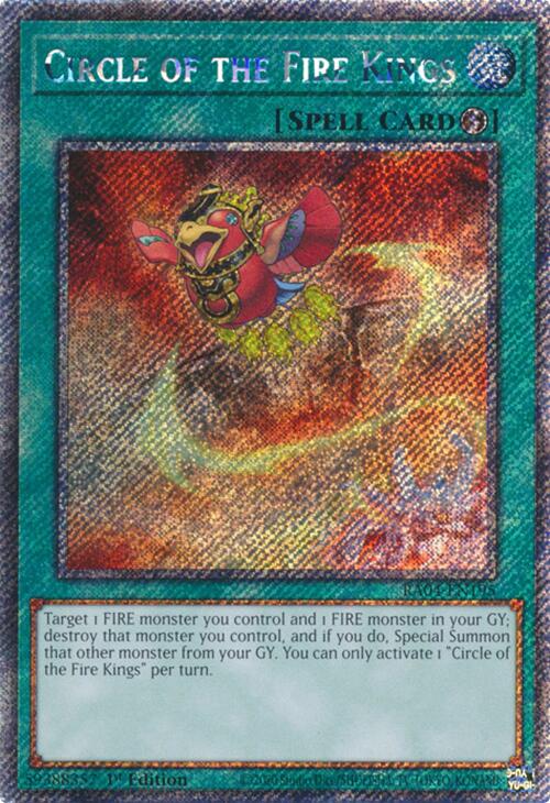 Circle of the Fire Kings [RA04-EN195] Platinum Secret Rare | Cracking-Singles