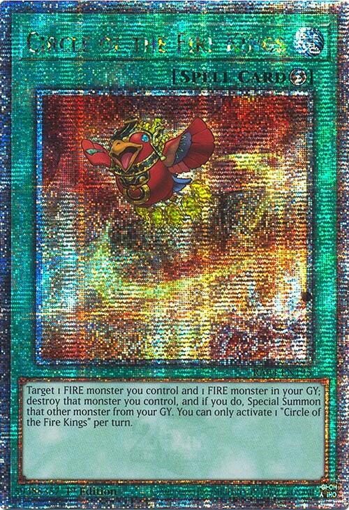 Circle of the Fire Kings [RA04-EN195] Quarter Century Secret Rare | Cracking-Singles
