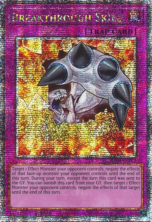 Breakthrough Skill [RA04-EN202] Quarter Century Secret Rare | Cracking-Singles