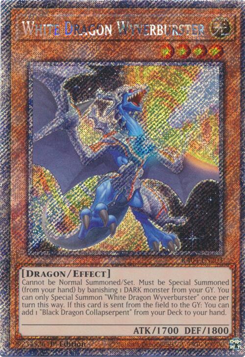 White Dragon Wyverburster [RA04-EN203] Platinum Secret Rare | Cracking-Singles