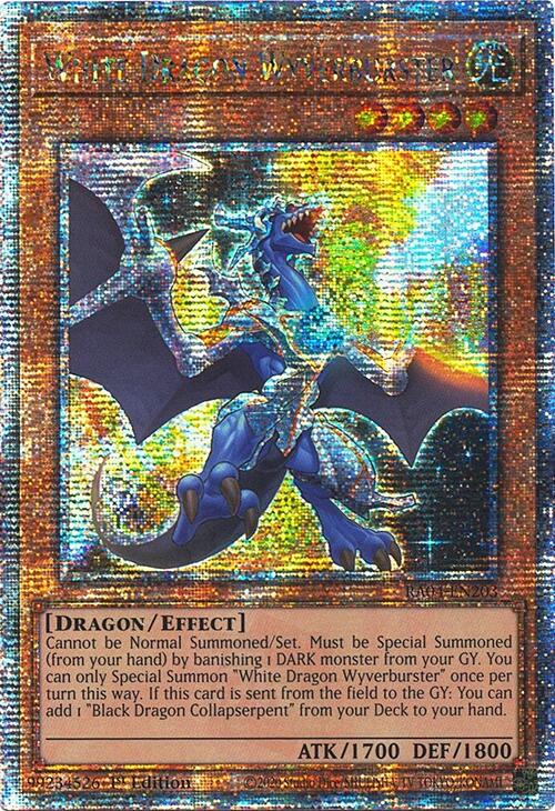 White Dragon Wyverburster [RA04-EN203] Quarter Century Secret Rare | Cracking-Singles
