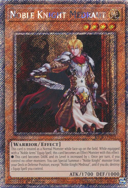 Noble Knight Medraut [RA04-EN205] Platinum Secret Rare | Cracking-Singles