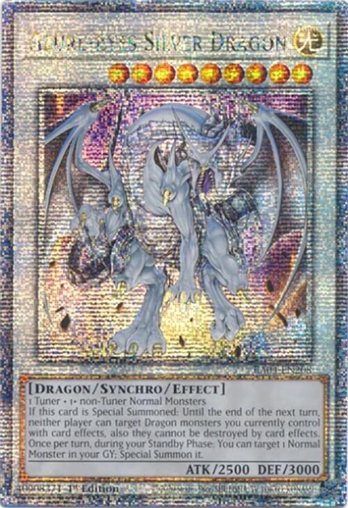 Azure-Eyes Silver Dragon [RA04-EN208] Quarter Century Secret Rare | Cracking-Singles