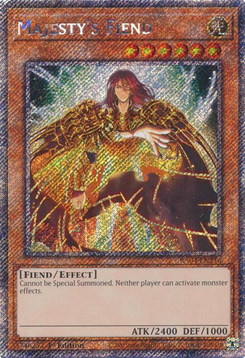 Majesty's Fiend [RA04-EN216] Platinum Secret Rare | Cracking-Singles