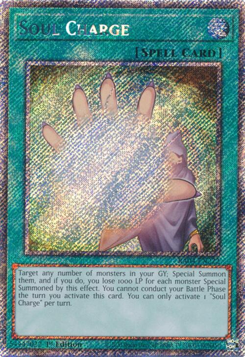 Soul Charge [RA04-EN222] Platinum Secret Rare | Cracking-Singles