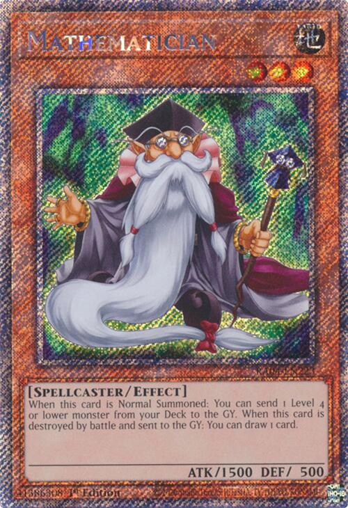 Mathematician [RA04-EN223] Platinum Secret Rare | Cracking-Singles