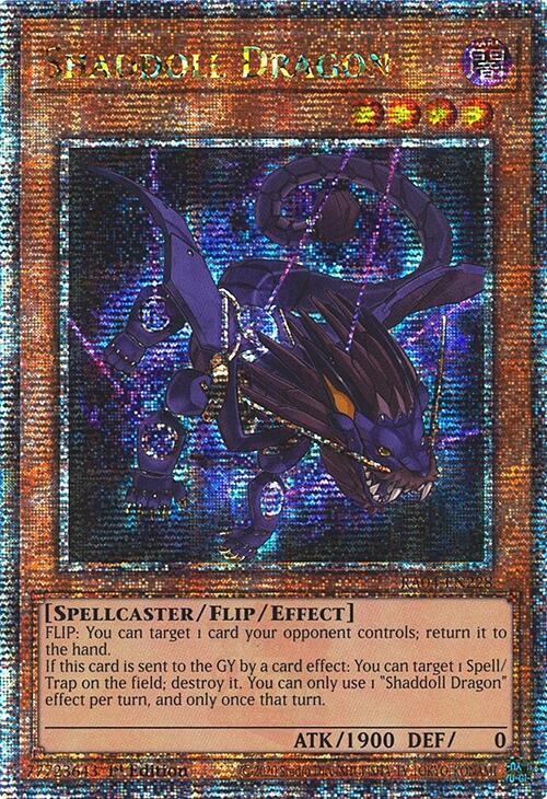 Shaddoll Dragon [RA04-EN228] Quarter Century Secret Rare | Cracking-Singles