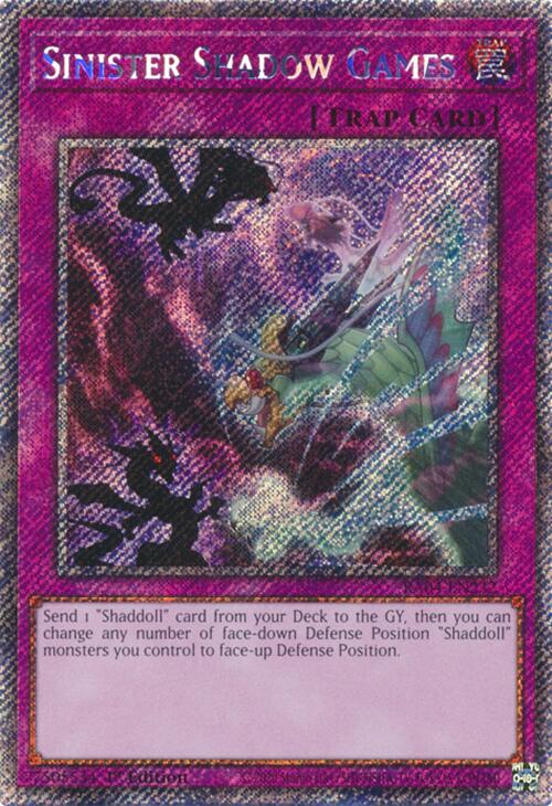 Sinister Shadow Games [RA04-EN232] Platinum Secret Rare | Cracking-Singles