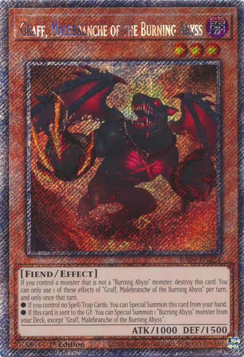 Graff, Malebranche of the Burning Abyss [RA04-EN234] Platinum Secret Rare | Cracking-Singles