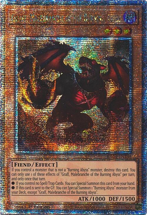 Graff, Malebranche of the Burning Abyss [RA04-EN234] Quarter Century Secret Rare | Cracking-Singles