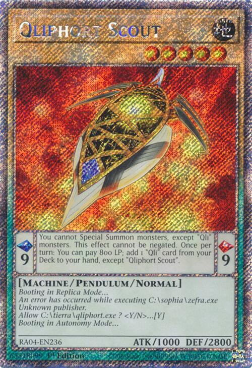 Qliphort Scout [RA04-EN236] Platinum Secret Rare | Cracking-Singles