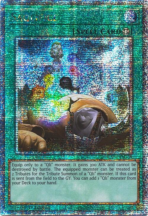 Saqlifice [RA04-EN238] Quarter Century Secret Rare | Cracking-Singles