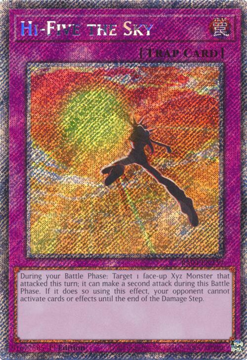 Hi-Five the Sky [RA04-EN239] Platinum Secret Rare | Cracking-Singles