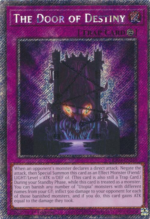 The Door of Destiny [RA04-EN240] Platinum Secret Rare | Cracking-Singles