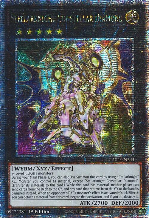 Stellarknight Constellar Diamond [RA04-EN241] Quarter Century Secret Rare | Cracking-Singles