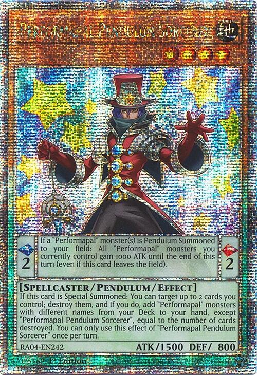 Performapal Pendulum Sorcerer [RA04-EN242] Quarter Century Secret Rare | Cracking-Singles