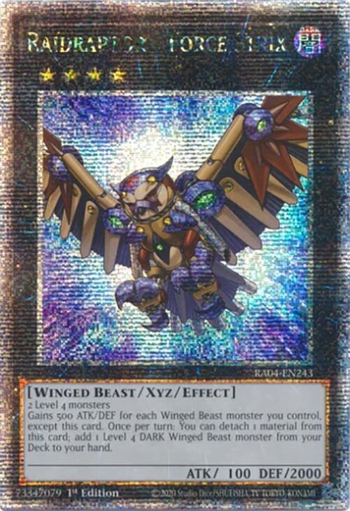 Raidraptor - Force Strix [RA04-EN243] Quarter Century Secret Rare | Cracking-Singles