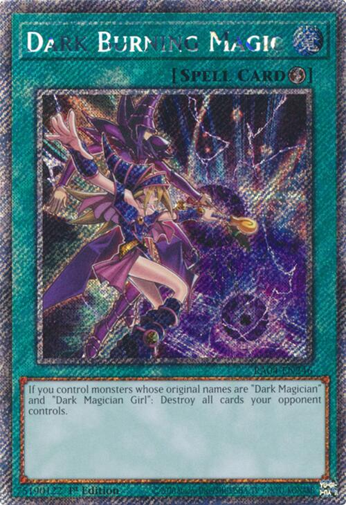 Dark Burning Magic [RA04-EN246] Platinum Secret Rare | Cracking-Singles
