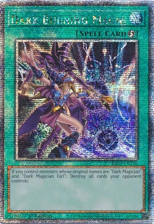 Dark Burning Magic [RA04-EN246] Quarter Century Secret Rare | Cracking-Singles