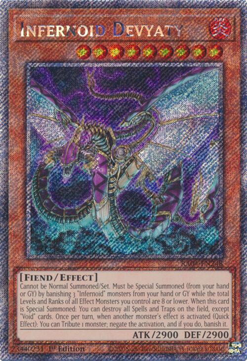 Infernoid Devyaty [RA04-EN248] Platinum Secret Rare | Cracking-Singles