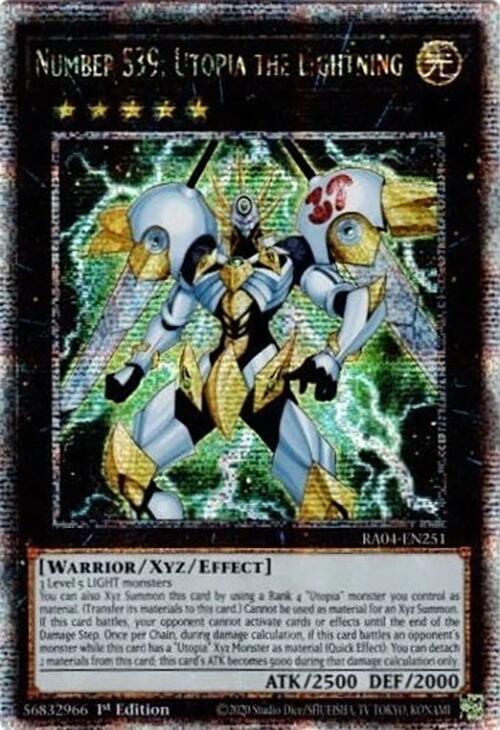 Number S39: Utopia the Lightning [RA04-EN251] Quarter Century Secret Rare | Cracking-Singles