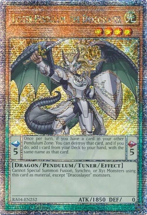 Luster Pendulum, the Dracoslayer [RA04-EN252] Quarter Century Secret Rare | Cracking-Singles
