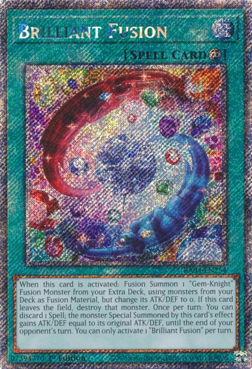 Brilliant Fusion [RA04-EN254] Platinum Secret Rare | Cracking-Singles