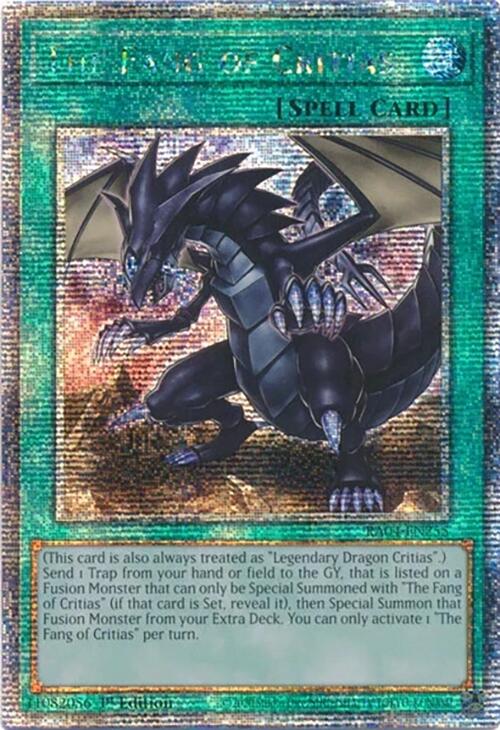 The Fang of Critias [RA04-EN255] Quarter Century Secret Rare | Cracking-Singles