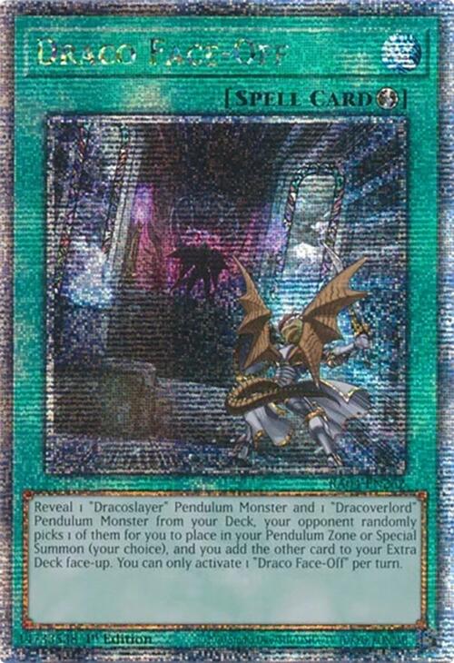 Draco Face-Off [RA04-EN262] Quarter Century Secret Rare | Cracking-Singles