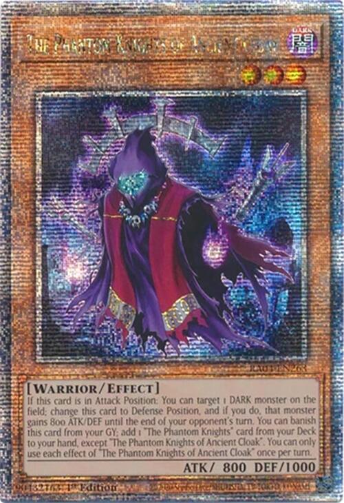 The Phantom Knights of Ancient Cloak [RA04-EN263] Quarter Century Secret Rare | Cracking-Singles