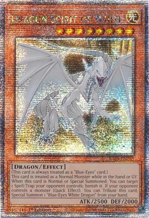 Dragon Spirit of White [RA04-EN265] Quarter Century Secret Rare | Cracking-Singles
