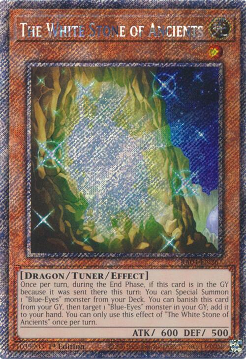 The White Stone of Ancients [RA04-EN267] Platinum Secret Rare | Cracking-Singles