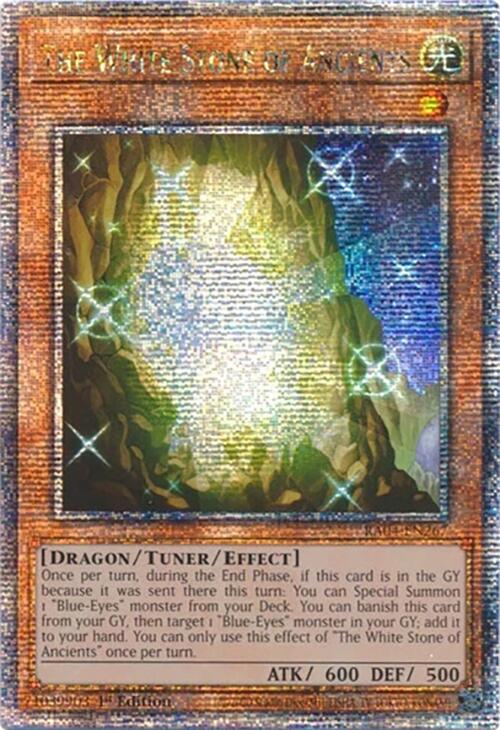 The White Stone of Ancients [RA04-EN267] Quarter Century Secret Rare | Cracking-Singles