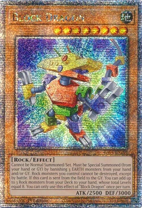 Block Dragon [RA04-EN268] Quarter Century Secret Rare | Cracking-Singles