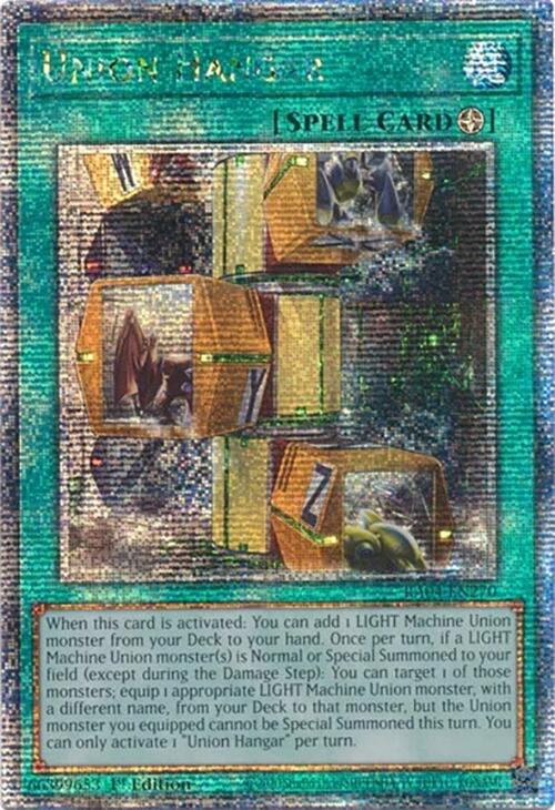 Union Hangar [RA04-EN270] Quarter Century Secret Rare | Cracking-Singles