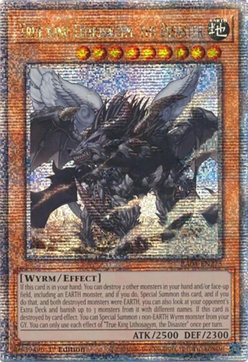 True King Lithosagym, the Disaster [RA04-EN275] Quarter Century Secret Rare | Cracking-Singles